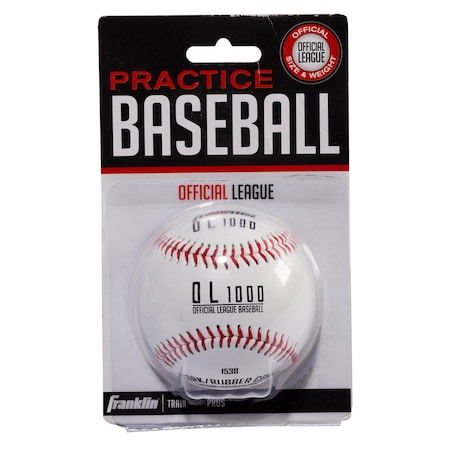 Franklin Sports Franklin Official League White Cork/Rubber Baseball 9 in. 1 pk 1532